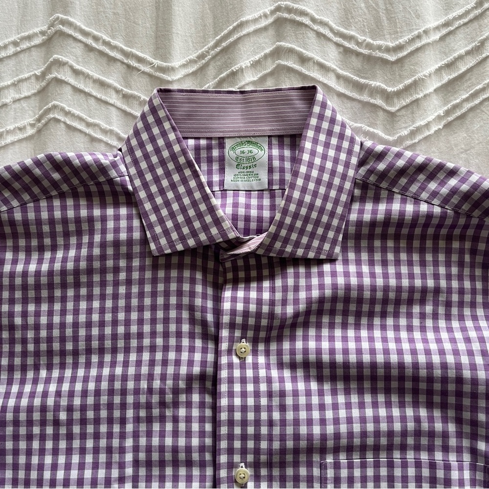 Brooks Brothers Classic Cotton Button Up Dress Shirt